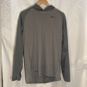 Nike, Large, Gray Striped,